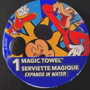 Magic towel 100% cotton towel compressed into disk of Fav characters and heros